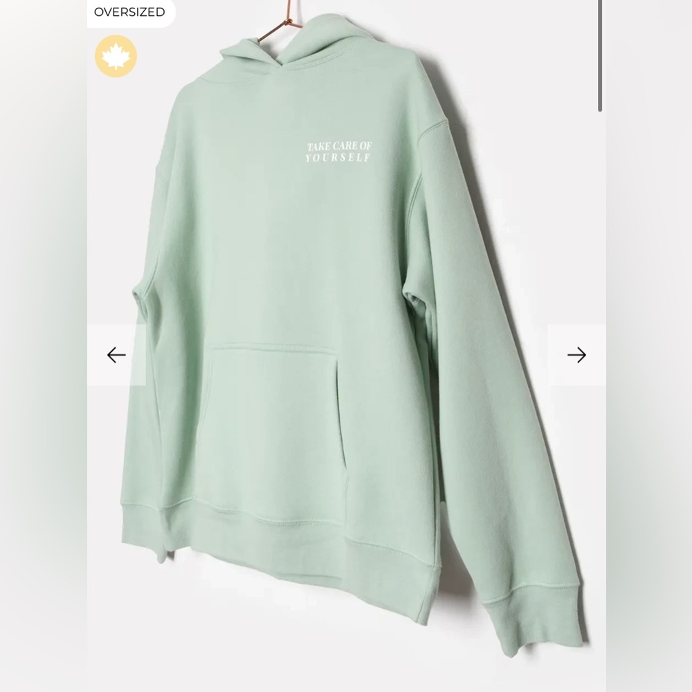 Brunette The Label Light Green Hoodie